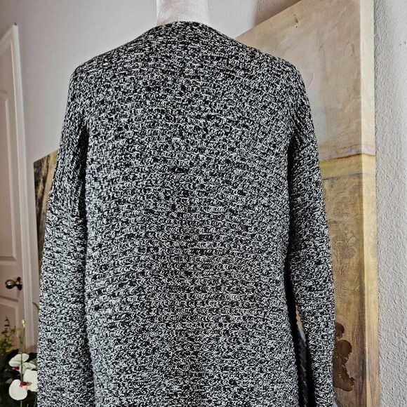 Used: Vince Camuto knitted sweater Size M. Color Gray ,boat neck - Picture 1 of 10